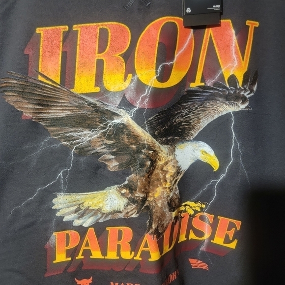 Under Armour Project Rock Iron Paradise Cutoff Sweatshirt Men 3XL 1367037-010 - Picture 5 of 6